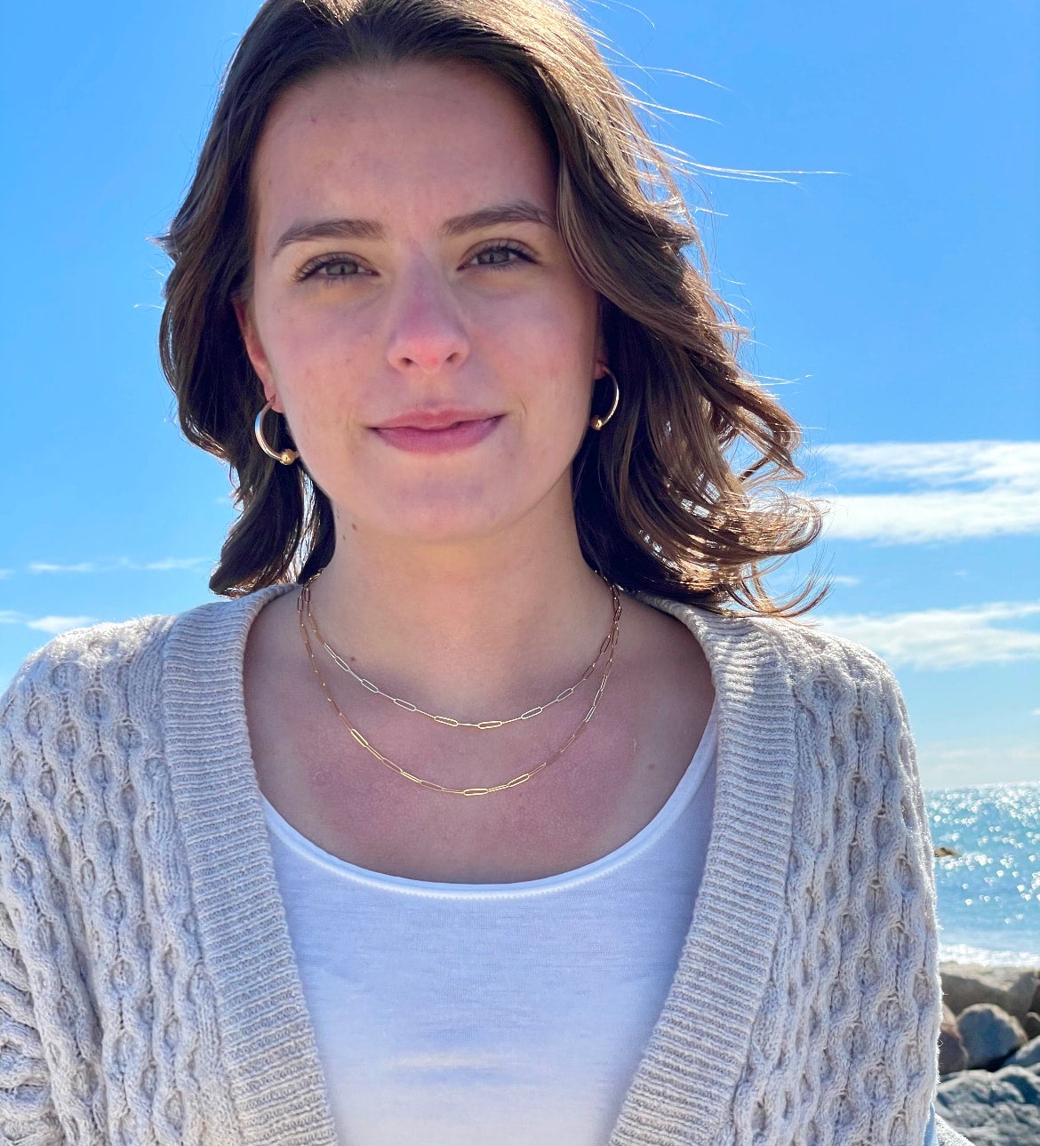 Cape Cod Jumbo Hoop Earrings The Gilded Oyster