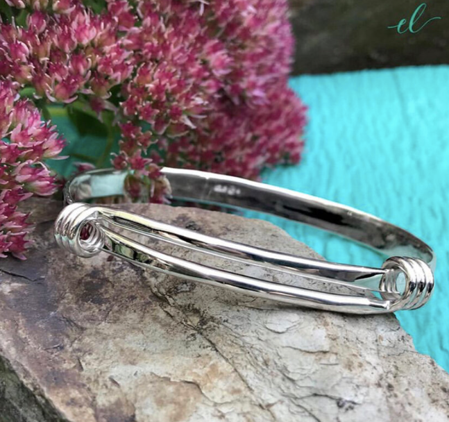 Hand-Forged Signature Sterling Silver Bracelet by Ed Levin | The