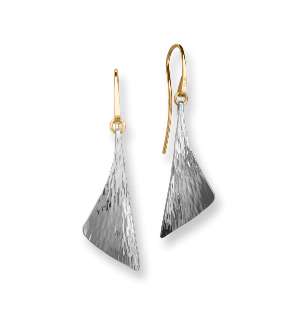Water EL Designs Hand-Forged Sterling Silver & 14K Yellow Gold Medium ...