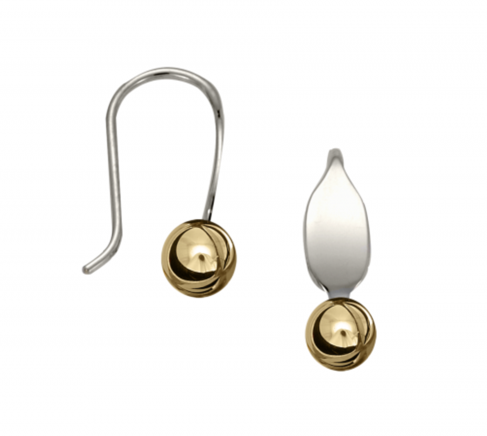 La Petite Hand-Forged EL Designs Sterling Silver with Small 14K Yellow ...