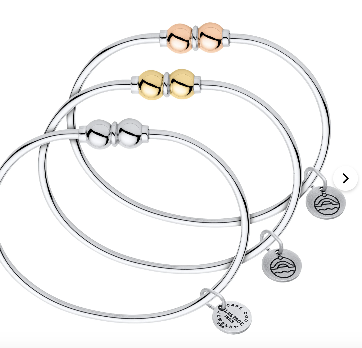 Cape cod double ball twist bracelet best sale
