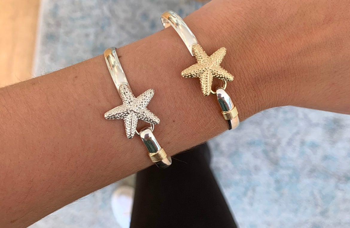 Sterling silver starfish bracelet store
