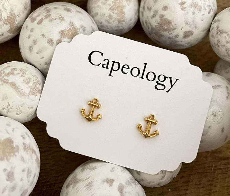 Anchor discount earrings studs