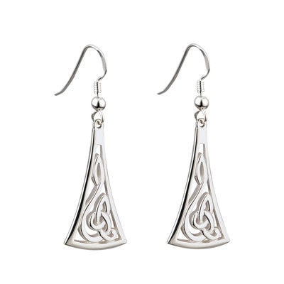 Celtic silver earrings dangle discount