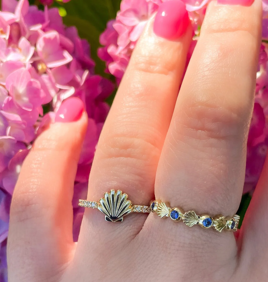 Seashell rings shop
