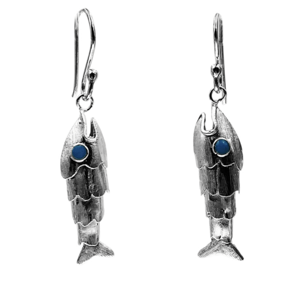 Buy Koy Earrings Fish Earrings Made of 925 Sterling Silver Gold Plated  Online in India - Etsy