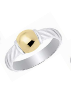 Cape cod ring gold ball top