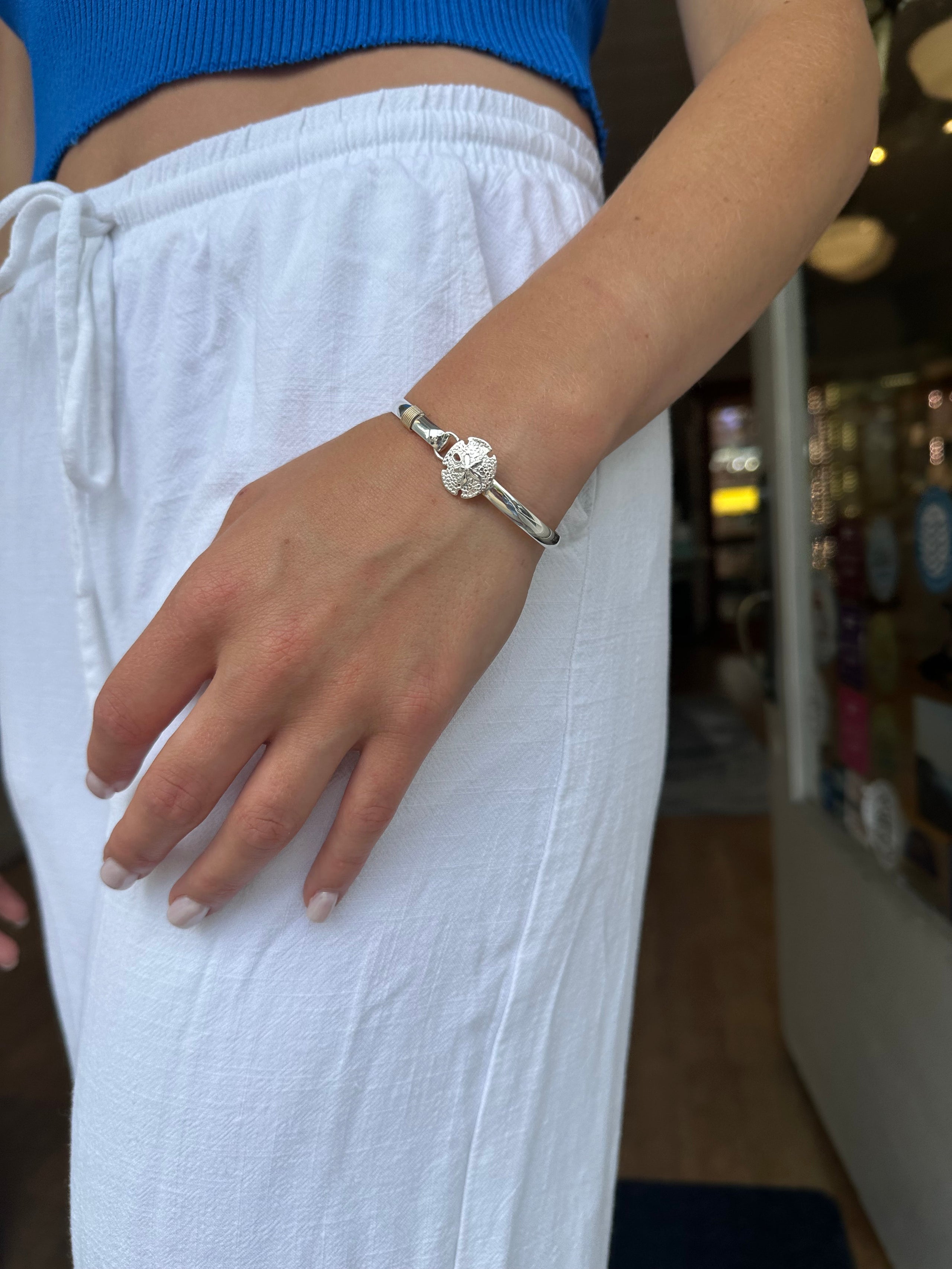 Sand dollar bracelet sterling silver shop