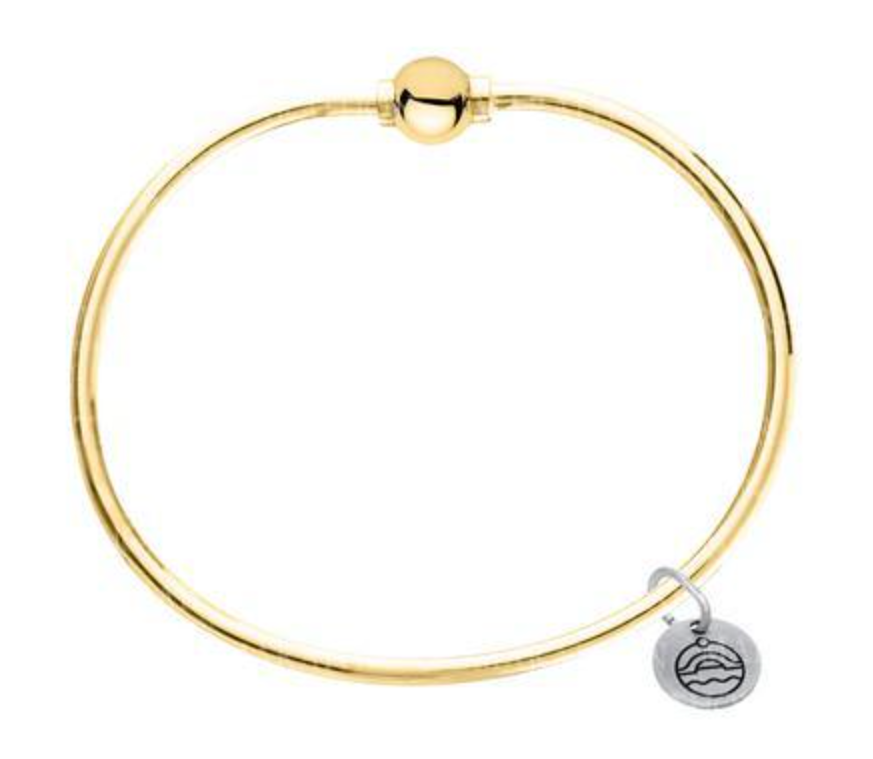 14K Yellow Gold Solid Cape Cod Bracelet by LeStage The Gilded Oyster