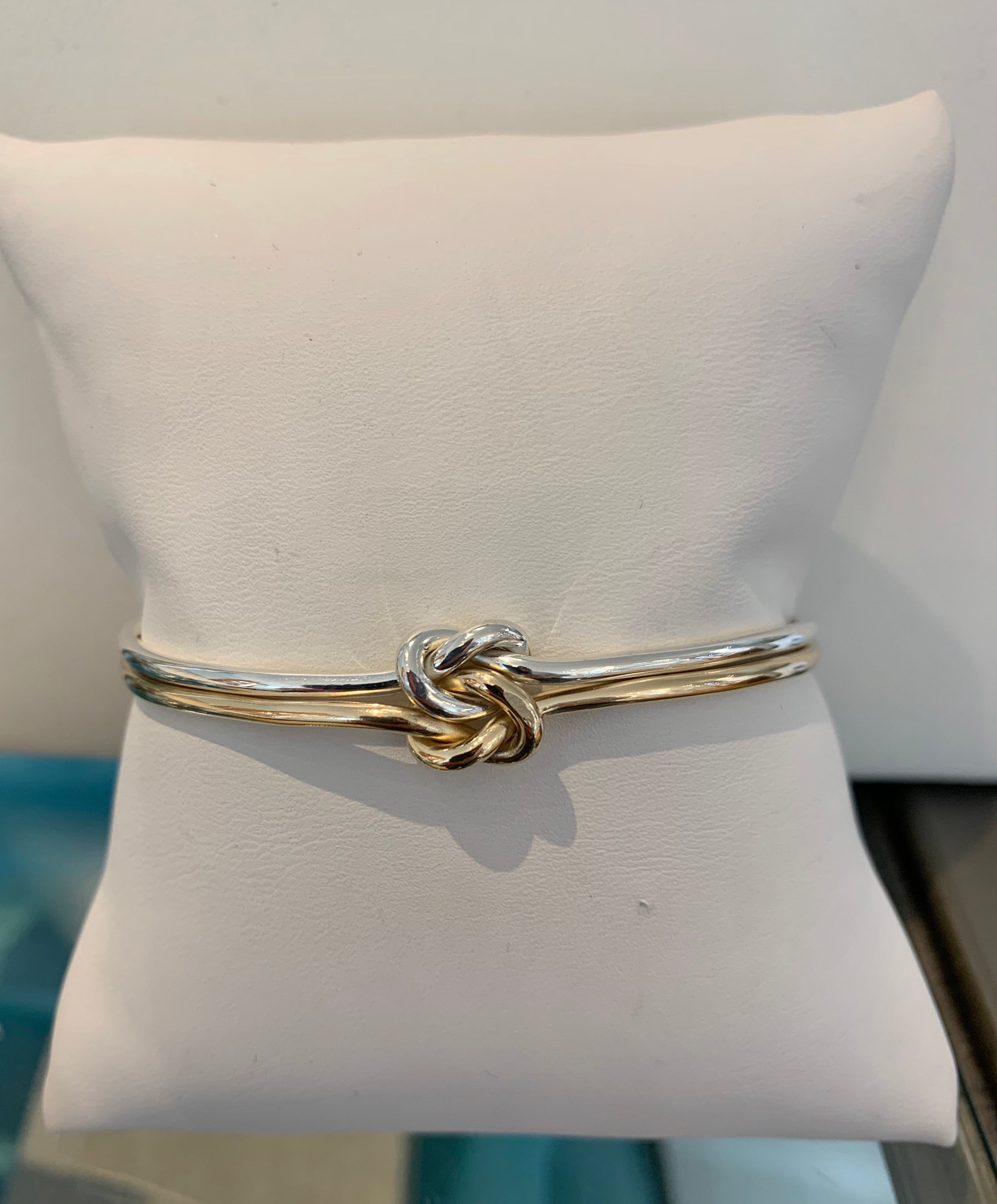 Love Knot Double Cuff Bracelet The Gilded Oyster